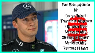 GEORGE RUSSELL POST RACE INTERVIEW JAPANESE GP 2022