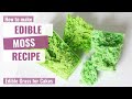 How to make edible moss  edible grass for cakes