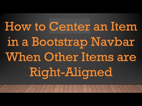 How to Center