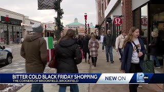 Shoppers brave cold temperatures to score Black Friday deals