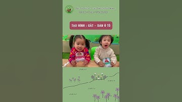 Tạo hình nghệ thuật : CẮT - DÁN Ô TÔ của các em bé lớp Pikachu thật dễ thương 😍. #mamnonxutra