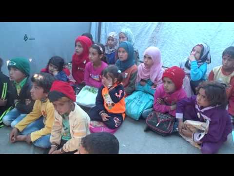 خيمة تعليمية في مدينة داعل بريف درعا