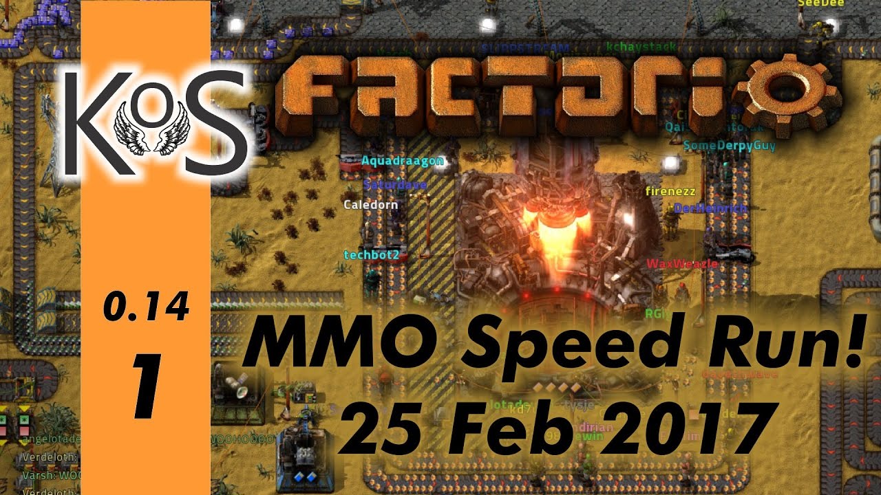 Factorio MMO Speed Run - 25 Feb 2017, Ep 1 - Achievements - Co-op ...