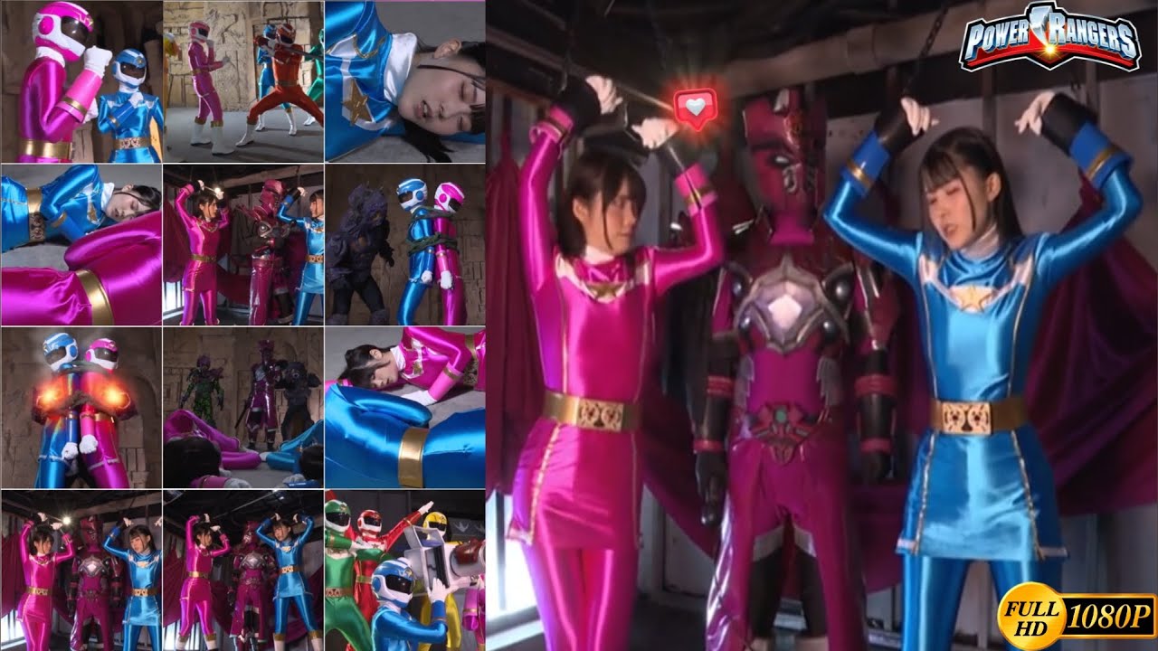 Pink Ranger And Blue Ranger Blue and pink rangers lost against the One-Eyed Monster - YouTube