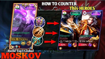 How To Counter ~Top 1 Global Moskov Gameplay [Moskov Best Build And Emblem ]Best Build 2022 | MLBB