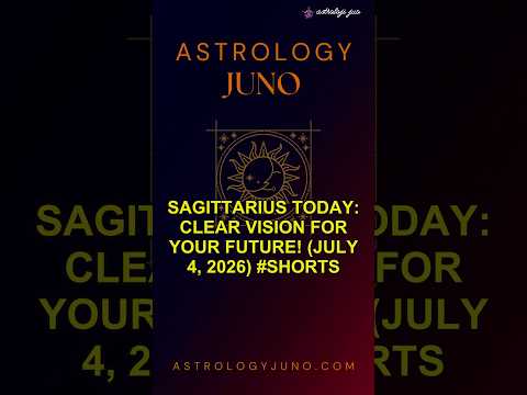 Sagittarius Today: Clear Vision for Your Future! (July 4, 2026) #Shorts