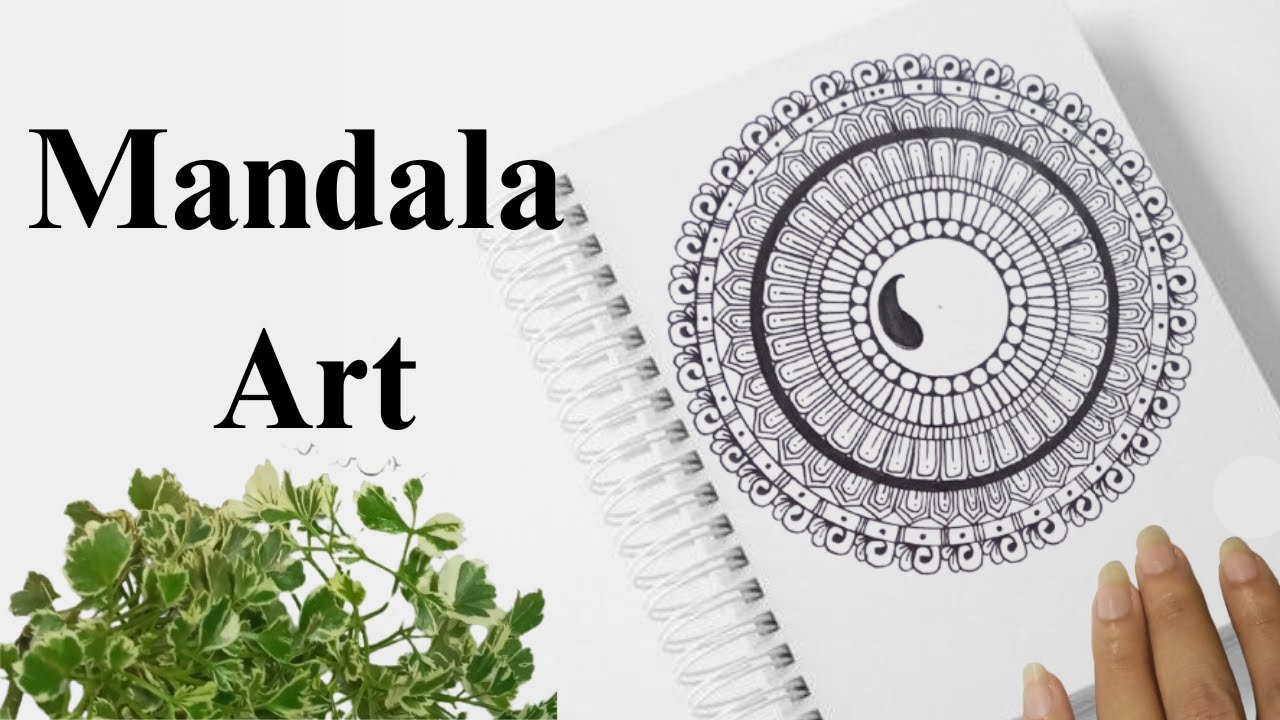 Simple Mandala Art Drawing | Easy Mandala Design for Beginners | Mandala Drawing Therapy | Tutorial