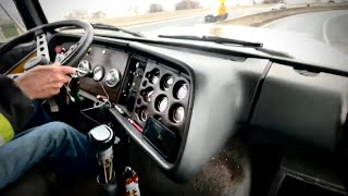 Rainy Day RideAlong 1986 Ford LTL 9000A 27 Tonne Bean Haul to Hamilton, Ont Shipping Port 4/17/24