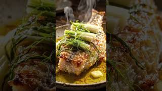 Oven-Baked Branzino with Crispy Skin, Fennel &amp; Saffron Butter