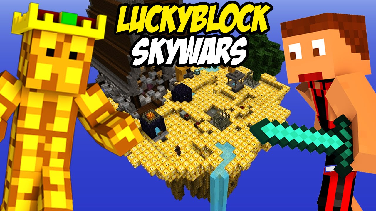 LUCKY BLOCK SKYWARS VS MCEXPERT!