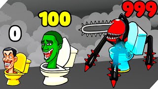 НОВЫЕ СКИБИДИ ТУАЛЕТЫ ПУГАЮТ МЕНЯ  НОВЫЕ КАМЕРАМЕНЫ ЭВОЛЮЦИОНИРУЮТ! Merge Toilet Skibd War