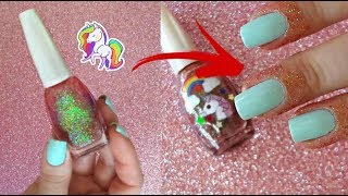 DIY - FITA LÍQUIDA DE UNICÓRNIO PARA AS UNHAS / DIY - Liquid Palisade Unicorn