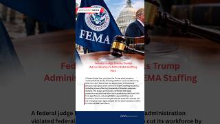 Federal Judge Blocks Trump Administration’s 50% FEMA Staffing Cut