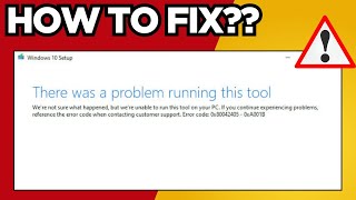 How To Fix There Was a Problem Running This Tool Error (windows media creation tool)