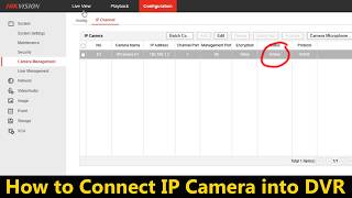 How to Add IP Camera in Hikvision DVR
