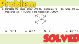 Two Secants Intersect in the Interior of a Circle | Facebook Math Problem Solved 2021