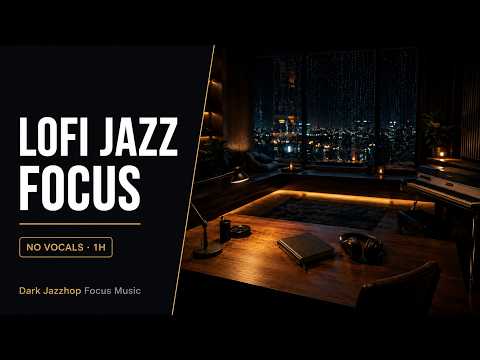 1 Hour Lofi Jazz Focus Music | Dark Jazzhop, No Vocals, No Distractions.