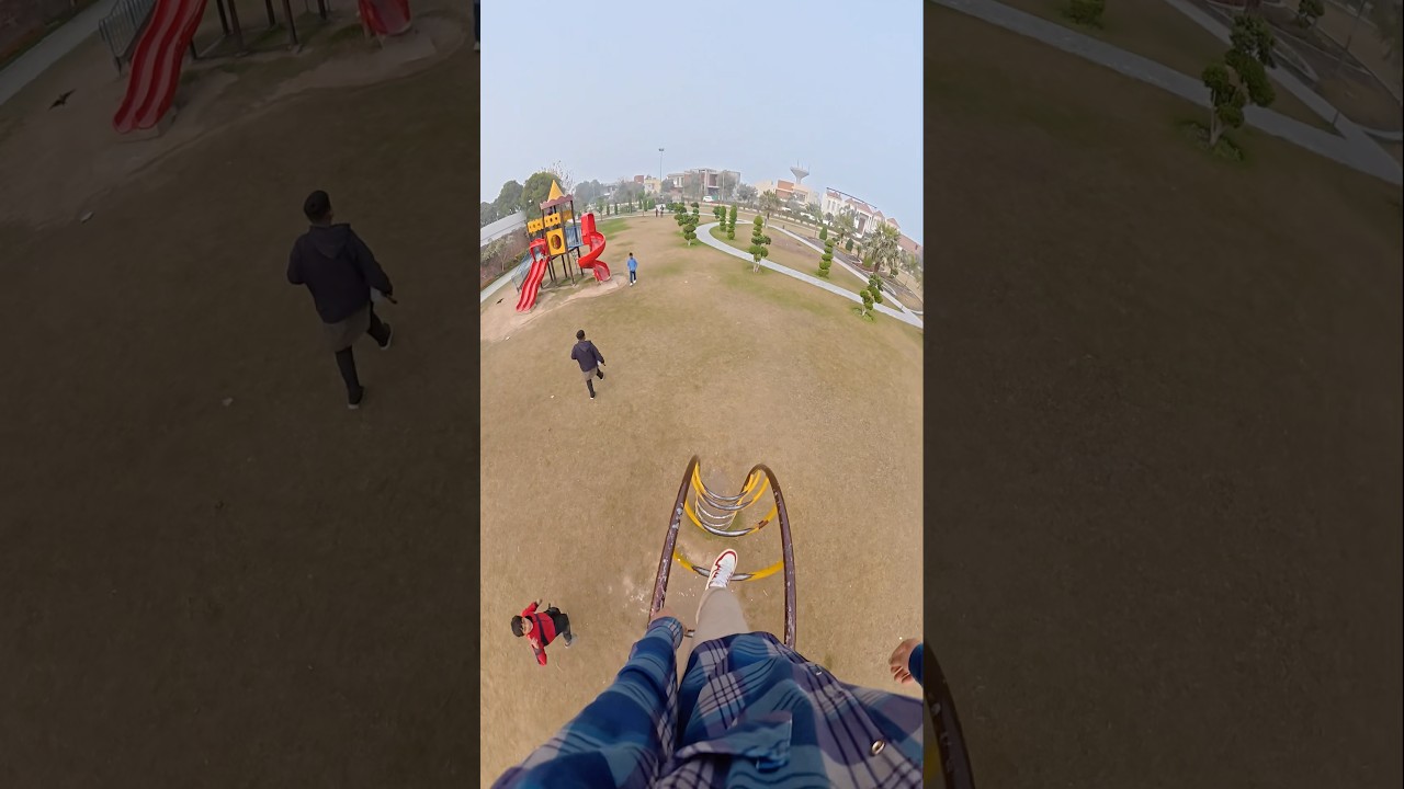 bella ciao playground parkour climbing walking pov