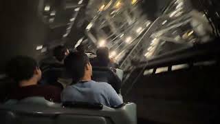 Space Mountain lights on and pushed to the station Disneyland 2026