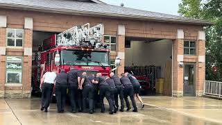 Ladder 32 Push-In ceremony