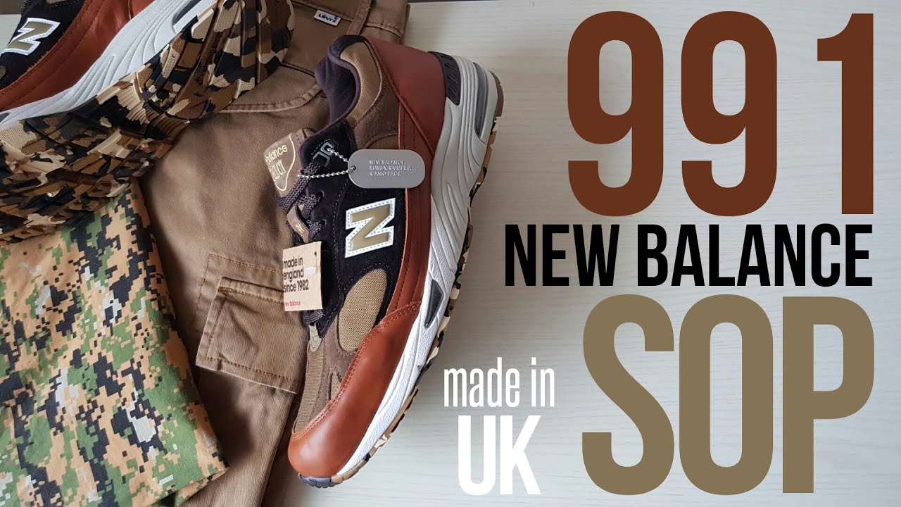 New Balance M991SOP Camo Pack Tan Made in England - 767191-60-93