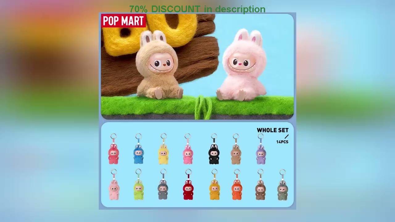 A must-have product! ?EU?POP MART THE MONSTER PIN FOR LOVE SERIES - Vinyl Plush Pendant Blind Box