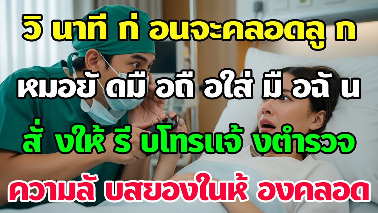 ก่อนคลอดลูกจู่ๆหมอสูติก็ยัดโทรศัพท์ใส่มือฉันแล้วพูดอย่างร้อนรนว่าให้รีบโทรแจ้งตำรวจเดี๋ยวนี้…
