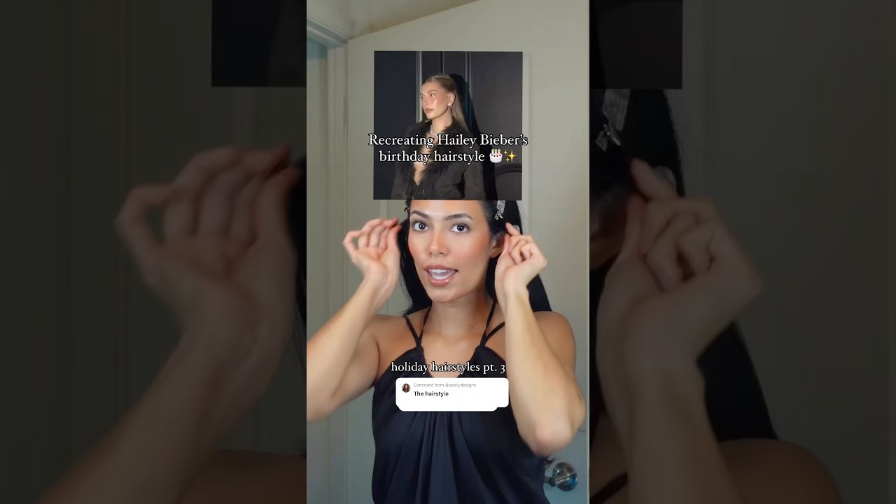 Причёска на день рождения Хейли Бибер идеально подойдёт для любого праздничного мероприятия! #Пра...