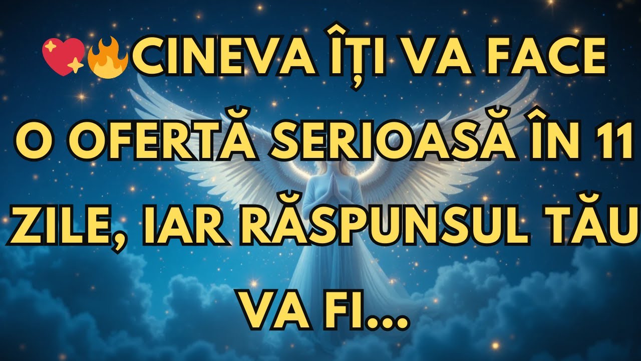CINEVA ÎȚI VA FACE O OFERTĂ SERIOASĂ ÎN 11 ZILE, IAR RĂSPUNSUL TĂU VA FI…