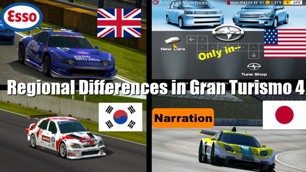 Regional Differences in Gran Turismo 4