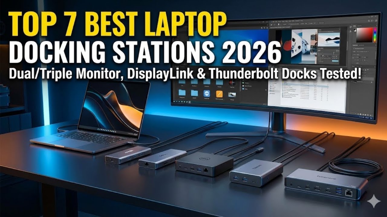 Top 7 Best Laptop Docking Stations 2026 – Dual/Triple Monitor, DisplayLink,USB-C & Thunderbolt Docks