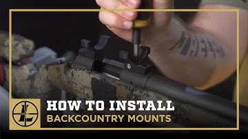 How To Install Backcountry Scope Mounts
