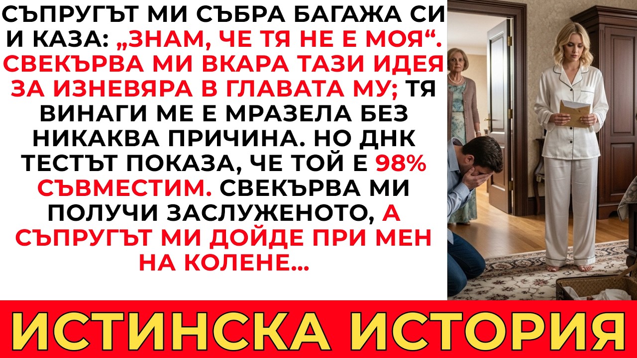 СВЕКЪРВА МИ СЕ ОПИТА ДА НАКАРА СЪПРУГА МИ ДА ИЗОСТАВИ МЕН И ДЪЩЕРЯ НИ. НО ДНК ТЕСТЪТ ПРОМЕНИ ВСИЧКО