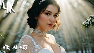 4K LookBook - Cute Princess In a White Dress | Ai Girl Art #19