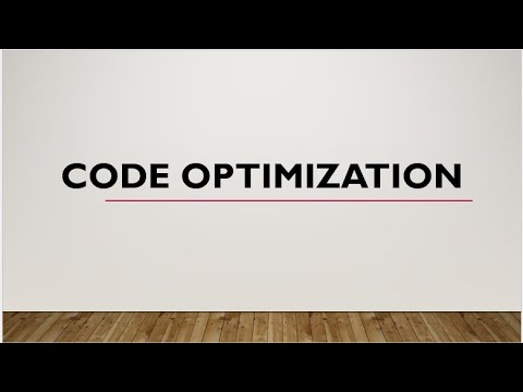 Code Optimization - YouTube