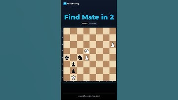 Can You Solve This Tricky Mate in 2 Chess Puzzle? Test Your Skills & Find the Genius Move! 🤯 #shorts