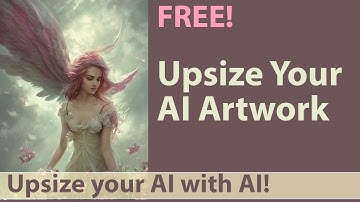 Upsize Your MidJourney or Dalle-2 AI Artwork Resolution for FREE!