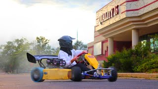 Go Kart Drifting At ABANDONED Movie Theater!