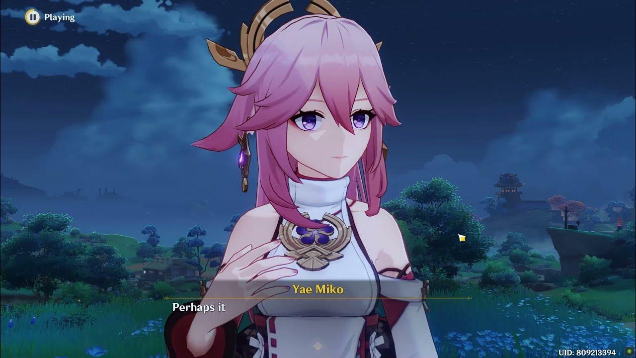 Yae miko fox. Яэ мико кицунэ. Яэ мико лиса. Яомико геншин. Яэмико геншин.