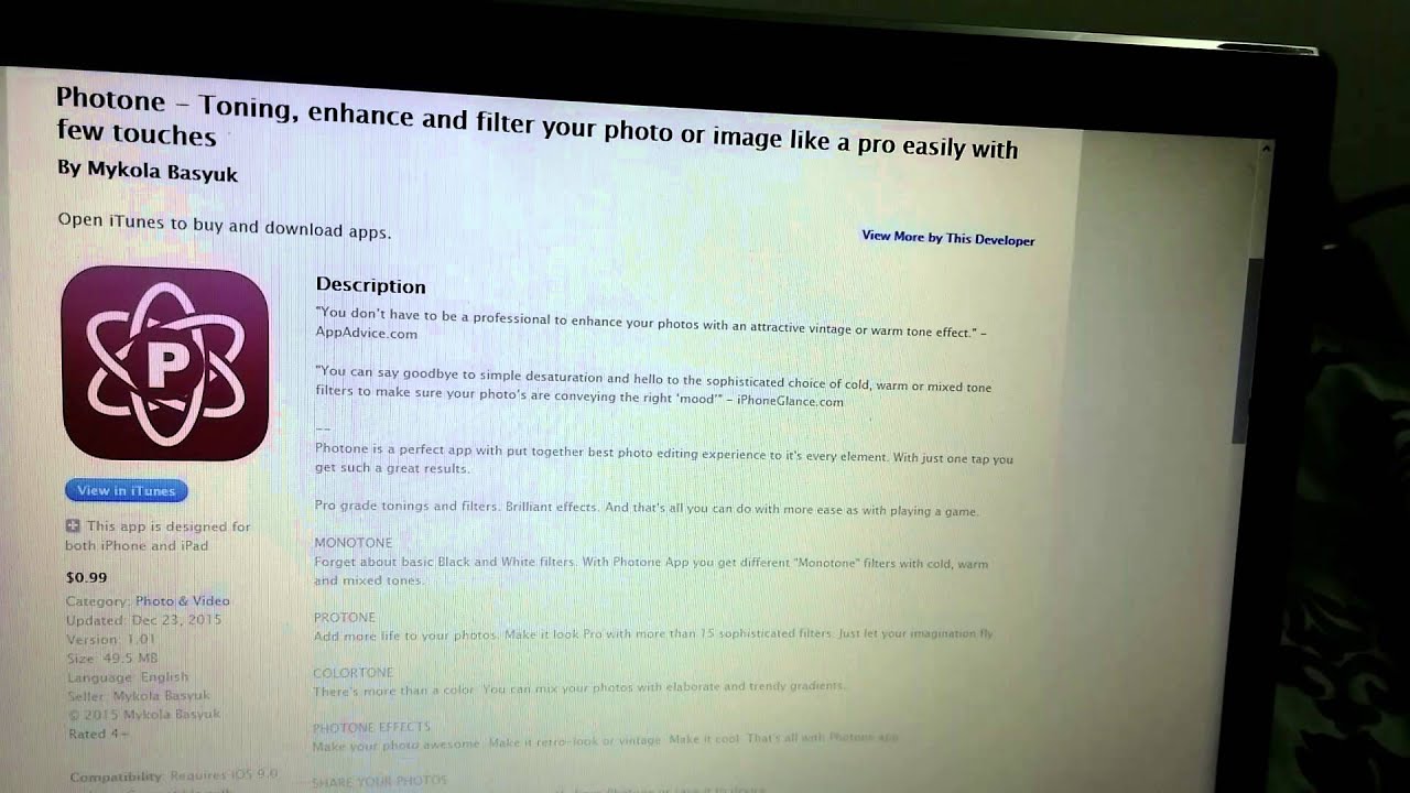 Photone App for iPhone & iPad YouTube