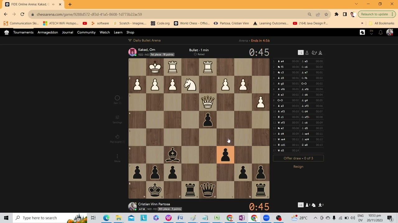 Chess Game at FIDE Online Arena 2023 11 01 19 50 51 