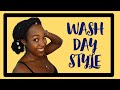 EASY WASH DAY STYLE on 4C NATURAL HAIR | PROTECTIVE STYLE