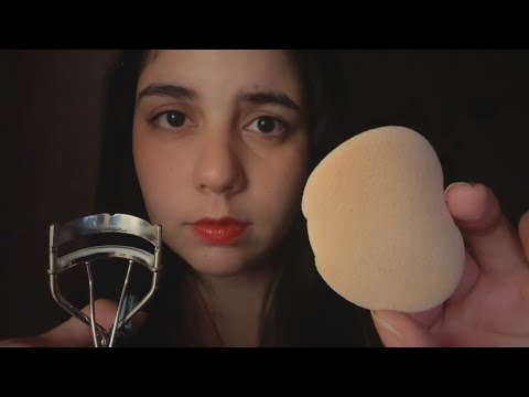 日本語 ASMR | 音フェチ向けの大げさメイクロールプレイ💄（昔のASMR感・マイクなし・画面直接）