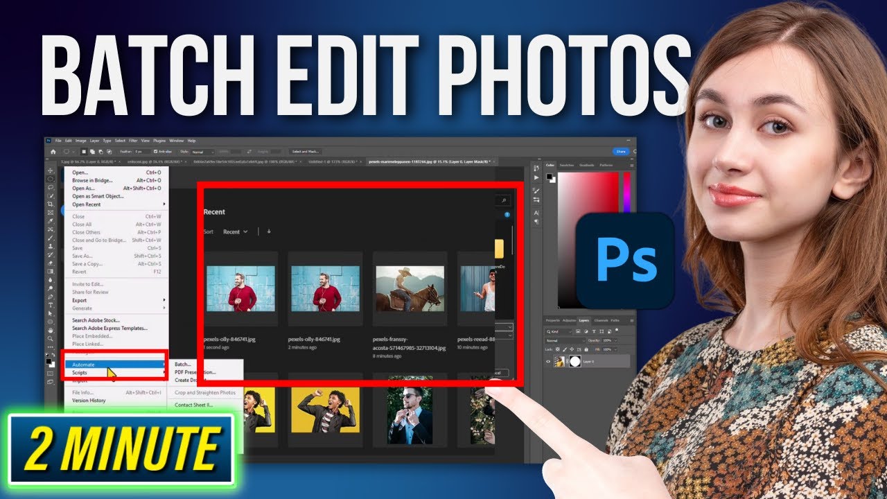 How to Batch Edit in Photoshop 2025 | Batch Photo Edit - YouTube