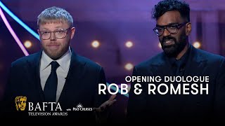 BAFTA hosts Rob \& Romesh deliver a hilarious opening duologue | BAFTA TV Awards 2023