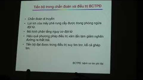 Bệnh cơ tim phì đại | 22.8.2020