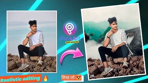 Realistic Photo manipulation editing in PicsArt🔥 | How to Change Background in PicsArt - SAM EDITZ
