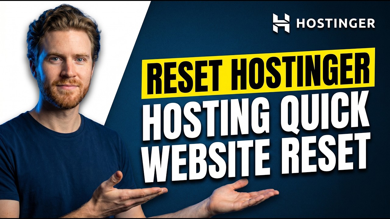 How To Reset Hostinger Hosting [Quick Website Reset Guide] - YouTube