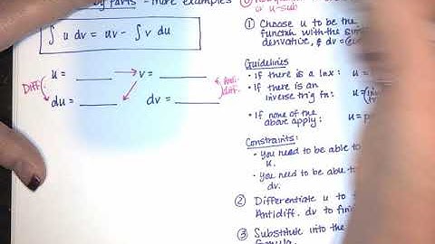 11. Integration by Parts - Part 2 - 3 Examples