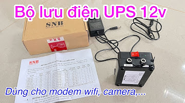 Bộ lưu điện ups 12v cho camera, modem wifi
